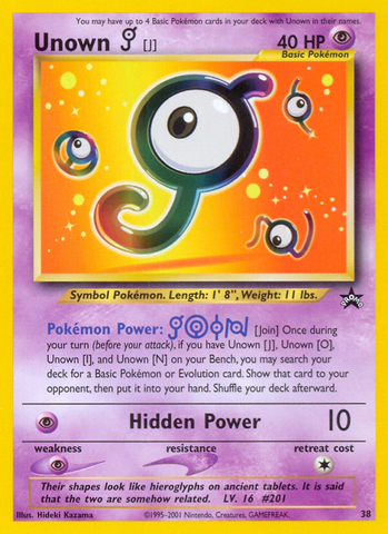 Unown (J) (38) [Wizards of the Coast: Black Star Promos]