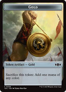 Elemental (0016) // Gold Double-Sided Token [Tarkir: Dragonstorm Commander Tokens]
