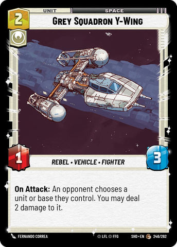 Grey Squadron Y-Wing (246/262) (246/262) [Shadows of the Galaxy]