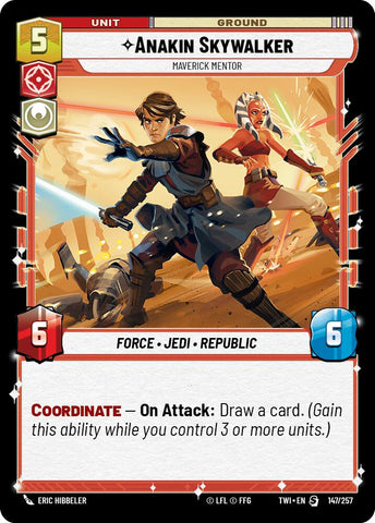 Anakin Skywalker - Maverick Mentor (147/257) (147/257) [Twilight of the Republic]