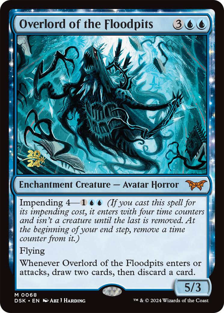 Overlord of the Floodpits [Duskmourn: House of Horror Prerelease Promo