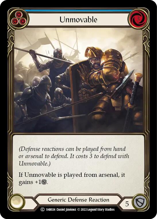 Unmovable (Blue) [1HB024] (History Pack 1 Bravo Blitz Deck)