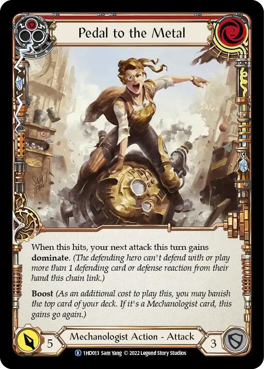 Pedal to the Metal (Red) [1HD013] (History Pack 1 Dash Blitz Deck)