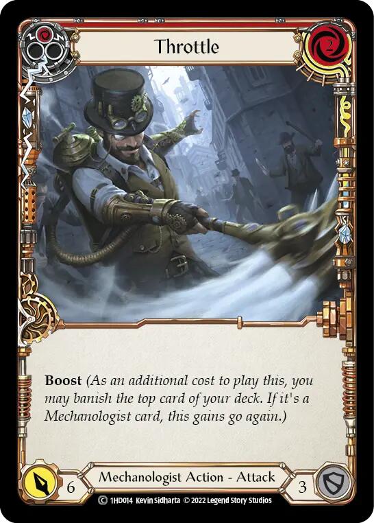 Throttle (Red) [1HD014] (History Pack 1 Dash Blitz Deck)