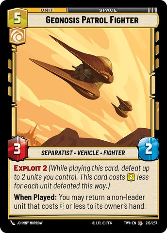 Geonosis Patrol Fighter (215/257) (215/257) [Twilight of the Republic]