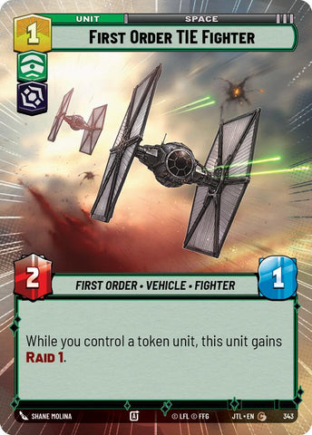 First Order TIE Fighter (343) (Hyperspace) (343) [Jump to Lightspeed]