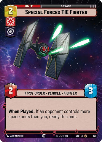 Special Forces TIE Fighter (397) (Hyperspace) (397) [Jump to Lightspeed]