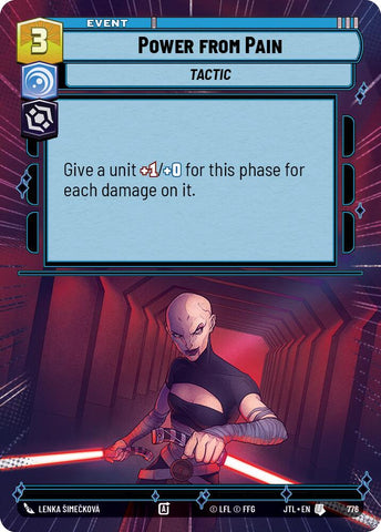 Power from Pain (776) (Hyperspace Foil) (776) [Jump to Lightspeed]