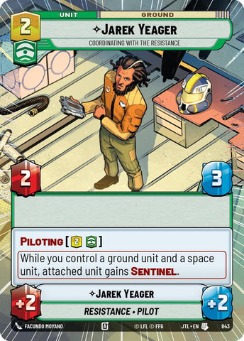 Jarek Yeager - Coordinating With The Resistance (843) (Hyperspace Foil) (843) [Jump to Lightspeed]