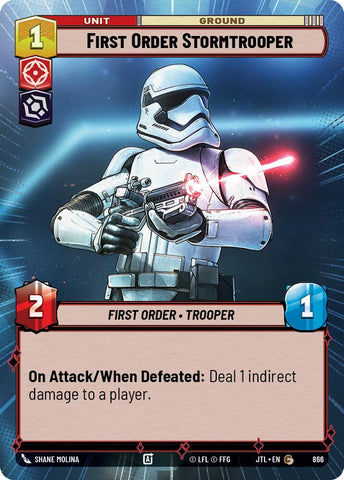 First Order Stormtrooper (866) (Hyperspace Foil) (866) [Jump to Lightspeed]