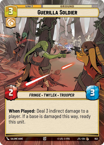 Guerilla Soldier (952) (Hyperspace Foil) (952) [Jump to Lightspeed]