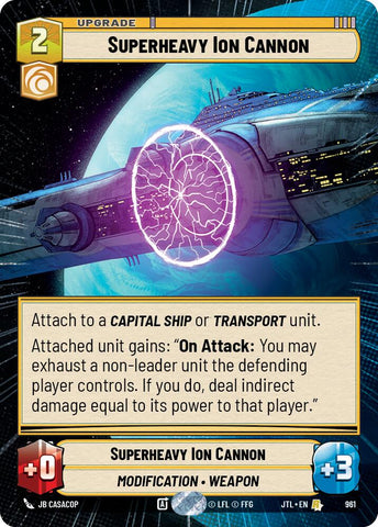 Superheavy Ion Cannon (961) (Hyperspace Foil) (961) [Jump to Lightspeed]