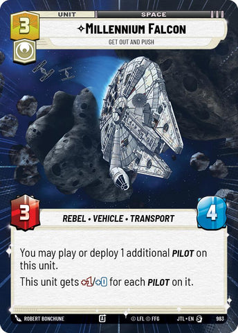 Millennium Falcon - Get Out And Push (983) (Hyperspace Foil) (983) [Jump to Lightspeed]
