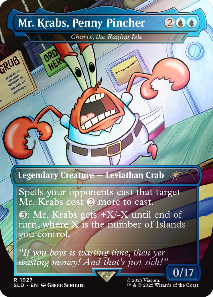 Mr. Krabs, Penny Pincher - Charix, the Raging Isle (Rainbow Foil) [Secret Lair Drop Series]
