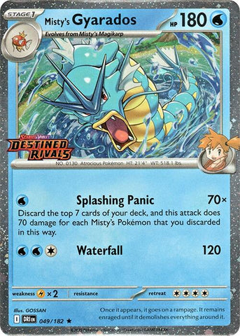 Misty's Gyarados (049/182) (Destined Rivals Stamp) [Scarlet & Violet: Destined Rivals]