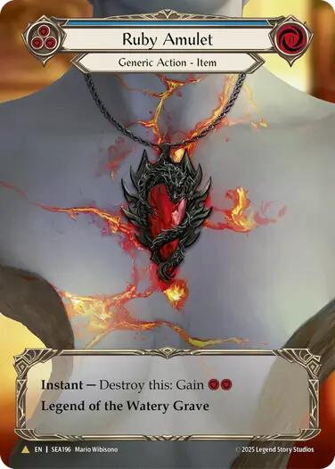 Ruby Amulet (Treasure) [SEA196] (High Seas)  Cold Foil