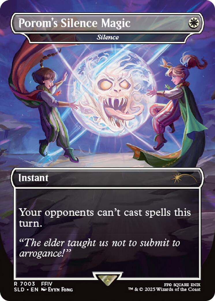 Porom's Silence Magic - Silence (Rainbow Foil) [Secret Lair Drop Series]