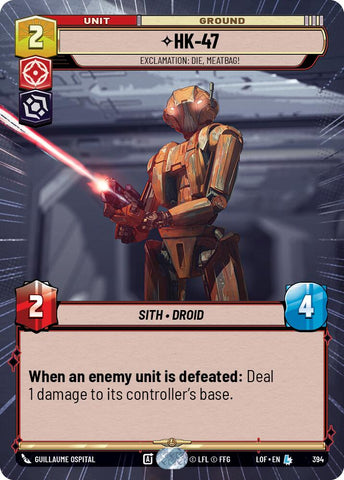 HK-47 - Exclamation: Die, Meatbag! (394) (Hyperspace) (394) [Legends of the Force]