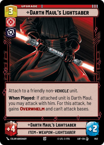 Darth Maul's Lightsaber (642) (Foil) (642) [Legends of the Force]