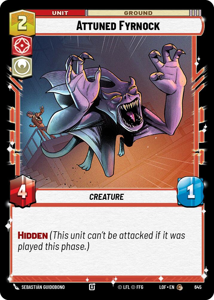 Attuned Fyrnock (645) (Foil) (645) [Legends of the Force]