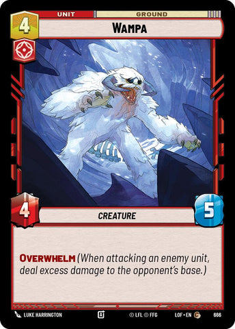 Wampa (666) (Foil) (666) [Legends of the Force]