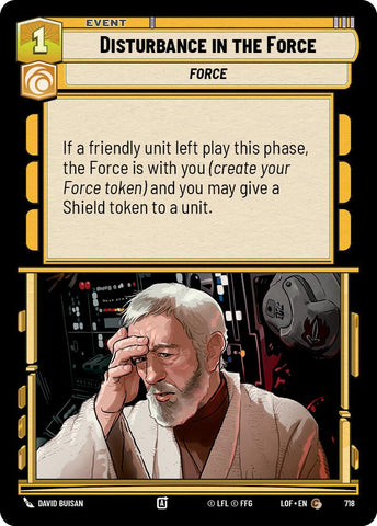 Disturbance in the Force (718) (Foil) (718) [Legends of the Force]