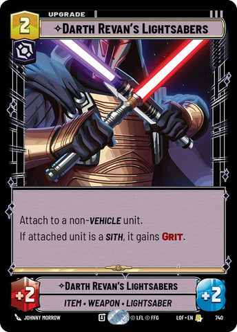 Darth Revan's Lightsabers (740) (Foil) (740) [Legends of the Force]