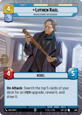 Luthen Rael - Masquerading Antiquarian (808) (Hyperspace Foil) (808) [Legends of the Force]