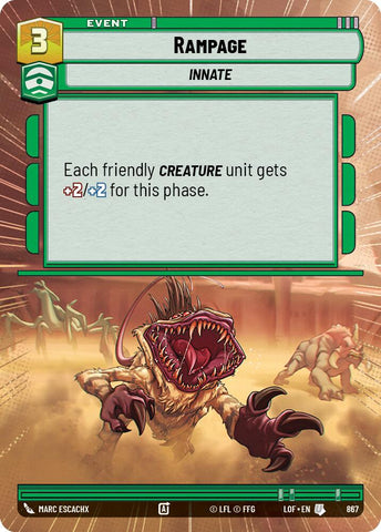 Rampage (867) (Hyperspace Foil) (867) [Legends of the Force]