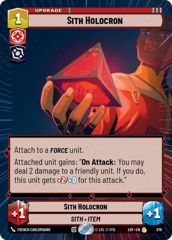 Sith Holocron (878) (Hyperspace Foil) (878) [Legends of the Force]
