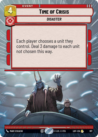 Time of Crisis (917) (Hyperspace Foil) (917) [Legends of the Force]