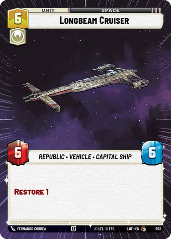 Longbeam Cruiser (993) (Hyperspace Foil) (993) [Legends of the Force]