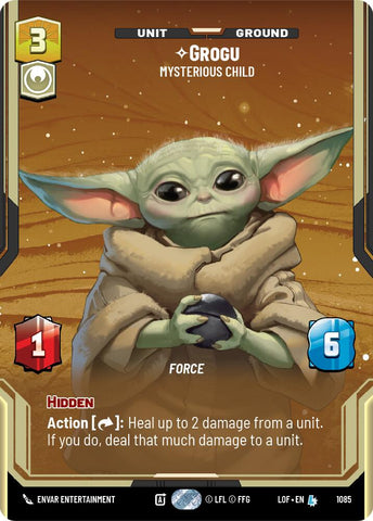 Grogu - Mysterious Child (1085) (Prestige Foil) (1085) [Legends of the Force]