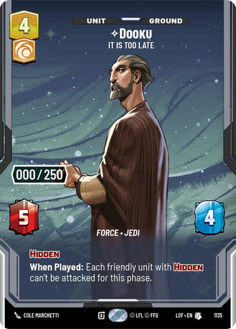 Dooku - It Is Too Late (1135) (Serialized) (1135) [Legends of the Force]