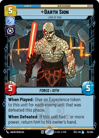Darth Sion - Lord of Pain (35/264) (35/264) [Secrets of Power]