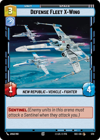 Defense Fleet X-Wing (570) (Foil) (570) [Secrets of Power]