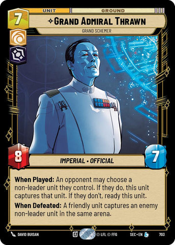 Grand Admiral Thrawn - Grand Schemer (Foil) (703) (703) [Secrets of Power]