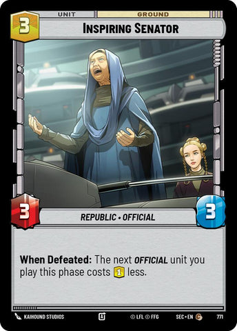 Inspiring Senator (771) (Foil) (771) [Secrets of Power]