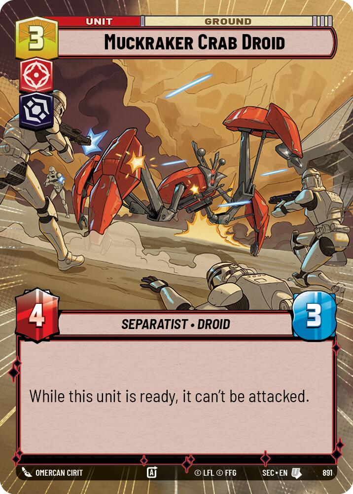 Muckraker Crab Droid (891) (Hyperspace Foil) (891) [Secrets of Power]