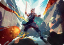 Sokka, Tenacious Tactician Art Card (Gold-Stamped Signature) [Avatar: The Last Airbender Art Series]
