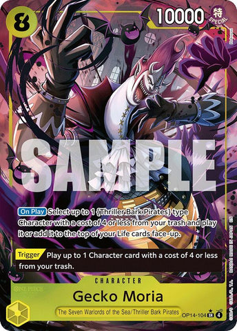 Gecko Moria (OP14-104) (Alternate Art) [The Azure Sea's Seven]