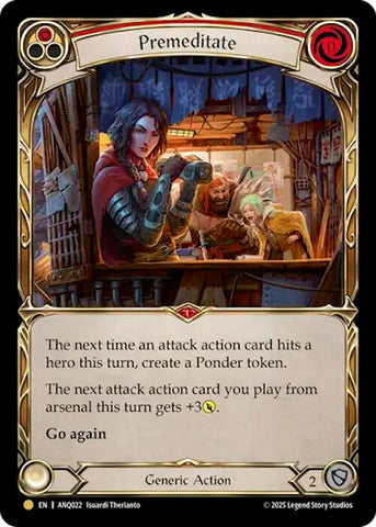Premeditate (Red) (Gold) [ANQ022] (Compendium of Rathe - Antiquity Pack)
