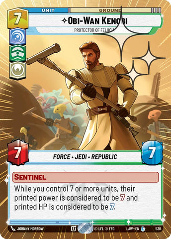 Obi-Wan Kenobi - Protector of Felucia (538) (Hyperspace Foil) (538) [A Lawless Time]