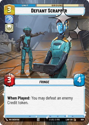 Defiant Scrapper (608) (Hyperspace Foil) (608) [A Lawless Time]