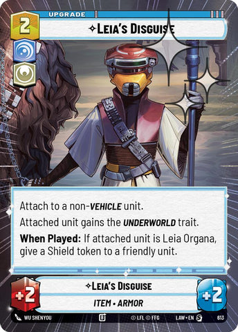 Leia's Disguise (613) (Hyperspace Foil) (613) [A Lawless Time]