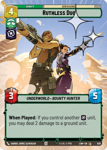 Ruthless Duo (639) (Hyperspace Foil) (639) [A Lawless Time]