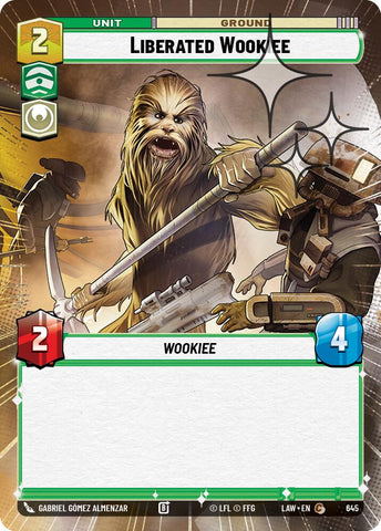 Liberated Wookie (645) (Hyperspace Foil) (645) [A Lawless Time]