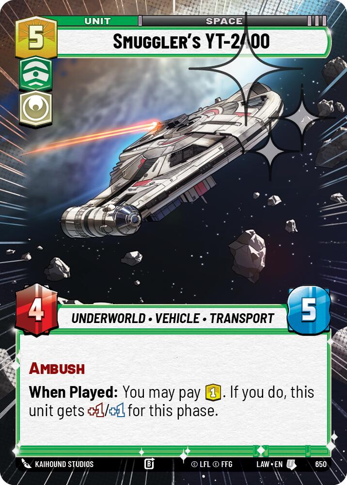 Smuggler's YT-2400 (650) (Hyperspace Foil) (650) [A Lawless Time]