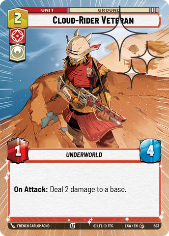 Cloud-Rider Veteran (683) (Hyperspace Foil) (683) [A Lawless Time]