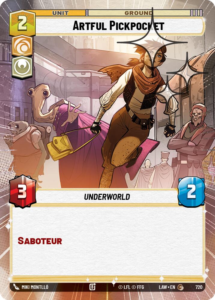 Artful Pickpocket (720) (Hyperspace Foil) (720) [A Lawless Time]